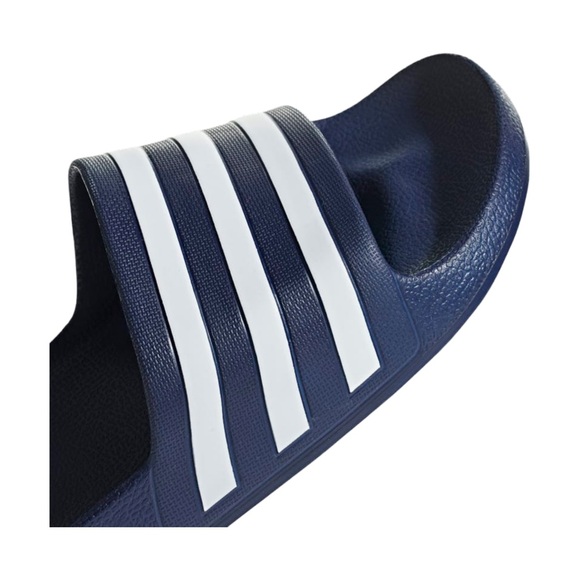 dark blue adidas adilette aqua slides - Picture 6 of 11